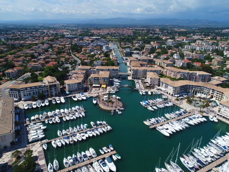 Port-Fréjus vue aérienne - Photothèque pour professionnels