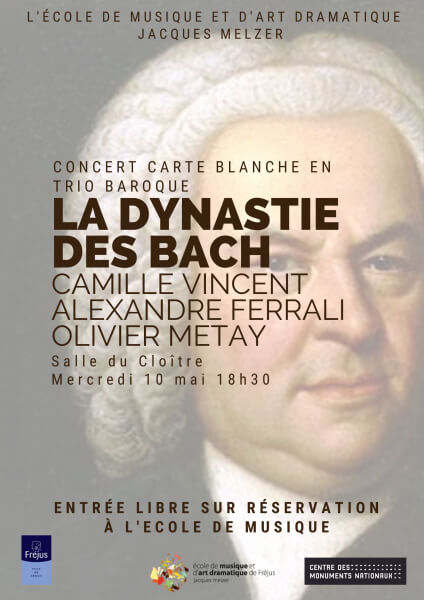 « La dynastie des Bach » concert carte blanche en trio baroque