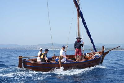 Visite estivale pointus Fréjus Voiles latines