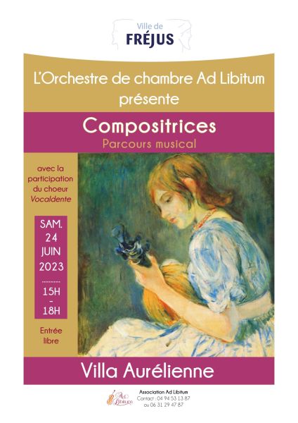 « Compositrices », parcours musical par l’Orchestre de chambre Ad Libitum
